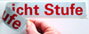 Vorsicht Stufe